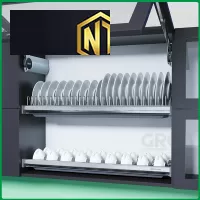 Giá bát cố định nan oval inox 304